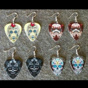 Star Wars Day of the Dead Guitar Pick Earrings
